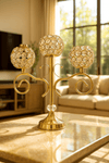 Luxury 3-Head Crystal Candle Holder